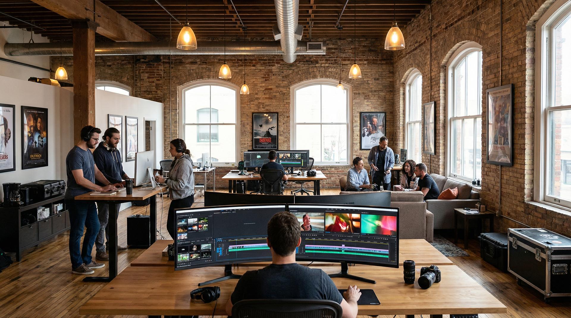 17c一起草影视传媒公司办公环境